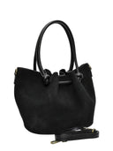 Borsa a tracolla Luisa Vannini Amelie, pelle naturale, Nero