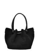 Borsa a tracolla Luisa Vannini Amelie, pelle naturale, Nero