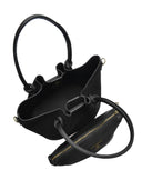 Borsa a tracolla Luisa Vannini Amelie, pelle naturale, Nero