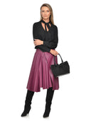 Borsa a tracolla Luisa Vannini Amelie, pelle naturale, Nero