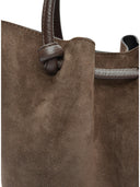 Borsa a tracolla Luisa Vannini Amelie, pelle naturale, marrone scuro