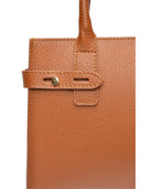 Luisa Vannini Geanta de mana  Loretta piele naturala coniac