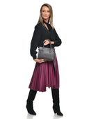 Luisa Vannini Geanta de mana  Loretta piele naturala Maro inchis