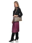 Luisa Vannini Geanta de umar  Luiza piele naturala Taupe