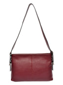 Luisa Vannini Geanta de umar  Luiza piele naturala Visiniu