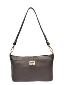 Luisa Vannini Geanta de umar  Madalina piele naturala Maro inchis