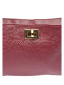 Luisa Vannini Geanta de umar  Madalina piele naturala Visiniu