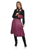 Luisa Vannini Geanta de umar  Madalina piele naturala Visiniu