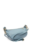 Roberta M Geanta Postas Ludmila piele naturala Albastru deschis