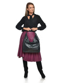 Roberta M Geanta de umar  Elise piele naturala Negru