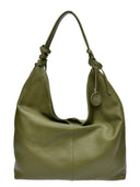 Roberta M Geanta de umar  Elise piele naturala verde