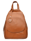 Roberta M Rucsac Brigitta piele naturala coniac