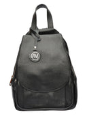 Roberta M Rucsac Brigitta piele naturala Negru