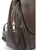 Roberta M Rucsac Brigitta piele naturala Maro inchis