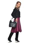 Roberta M Geanta de umar Laetitia piele naturala Negru