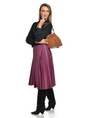 Roberta M Geanta de umar Diana piele naturala coniac