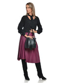 Roberta M Geanta de umar Diana piele naturala Negru