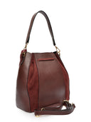 Roberta M Geanta de umar Diana piele naturala Visiniu