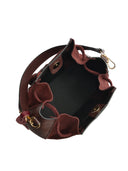 Roberta M Geanta de umar Diana piele naturala Visiniu