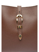 Roberta M Geanta de umar Carolina piele naturala cioccolatiu