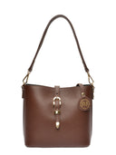 Roberta M Geanta de umar Carolina piele naturala cioccolatiu