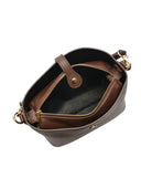 Roberta M Geanta de umar Carolina piele naturala cioccolatiu