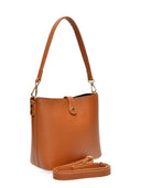 Roberta M Geanta de umar Carolina piele naturala coniac