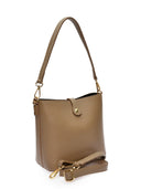 Roberta M Geanta de umar Carolina piele naturala Taupe