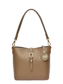 Roberta M Geanta de umar Carolina piele naturala Taupe