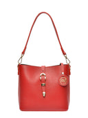 Roberta M Geanta de umar Carolina piele naturala rosu