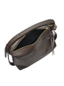 Roberta M Geanta de umar Rosa  piele naturala Maro inchis