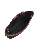 Roberta M Geanta de mana  Veronica piele naturala Bordo