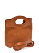 Roberta M Geanta de mana  Veronica piele naturala coniac