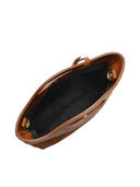 Roberta M Geanta de mana  Veronica piele naturala coniac