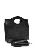 Roberta M Geanta de mana  Veronica piele naturala Negru