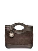 Roberta M Geanta de mana  Veronica piele naturala Maro inchis