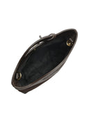 Roberta M Geanta de mana  Veronica piele naturala Maro inchis