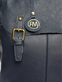 Roberta M Rucsac Selene piele naturala Albastru inchis