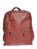 Roberta M Rucsac Laura piele naturala rosu inchis