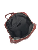 Roberta M Rucsac Laura piele naturala rosu inchis