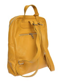 Roberta M Rucsac Laura piele naturala mustar