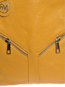 Roberta M Rucsac Laura piele naturala mustar