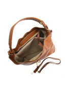 Roberta M Geanta de umar Callista piele naturala coniac