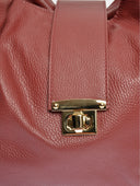 Roberta M Geanta de umar Callista piele naturala rosu inchis