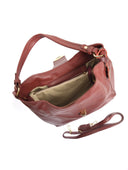 Roberta M Geanta de umar Callista piele naturala rosu inchis