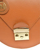 Roberta M Geanta de mana  Sara piele naturala coniac