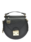 Roberta M Geanta de mana  Sara piele naturala Negru