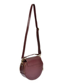 Roberta M Geanta de mana  Sara piele naturala Visiniu