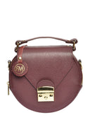 Roberta M Geanta de mana  Sara piele naturala Visiniu