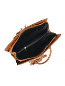 Roberta M Geanta de mana  Claudia piele naturala coniac